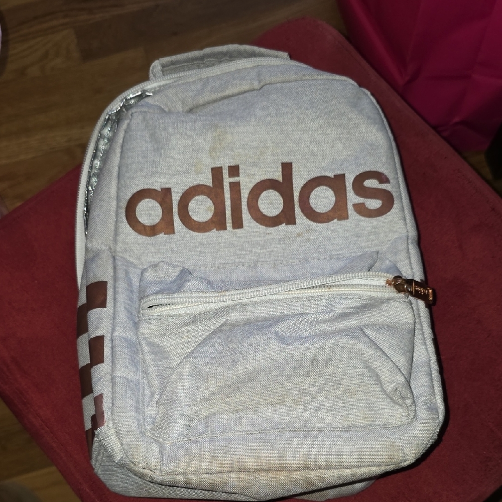 Adidas Light Gray and Rose Gold Lunchbox